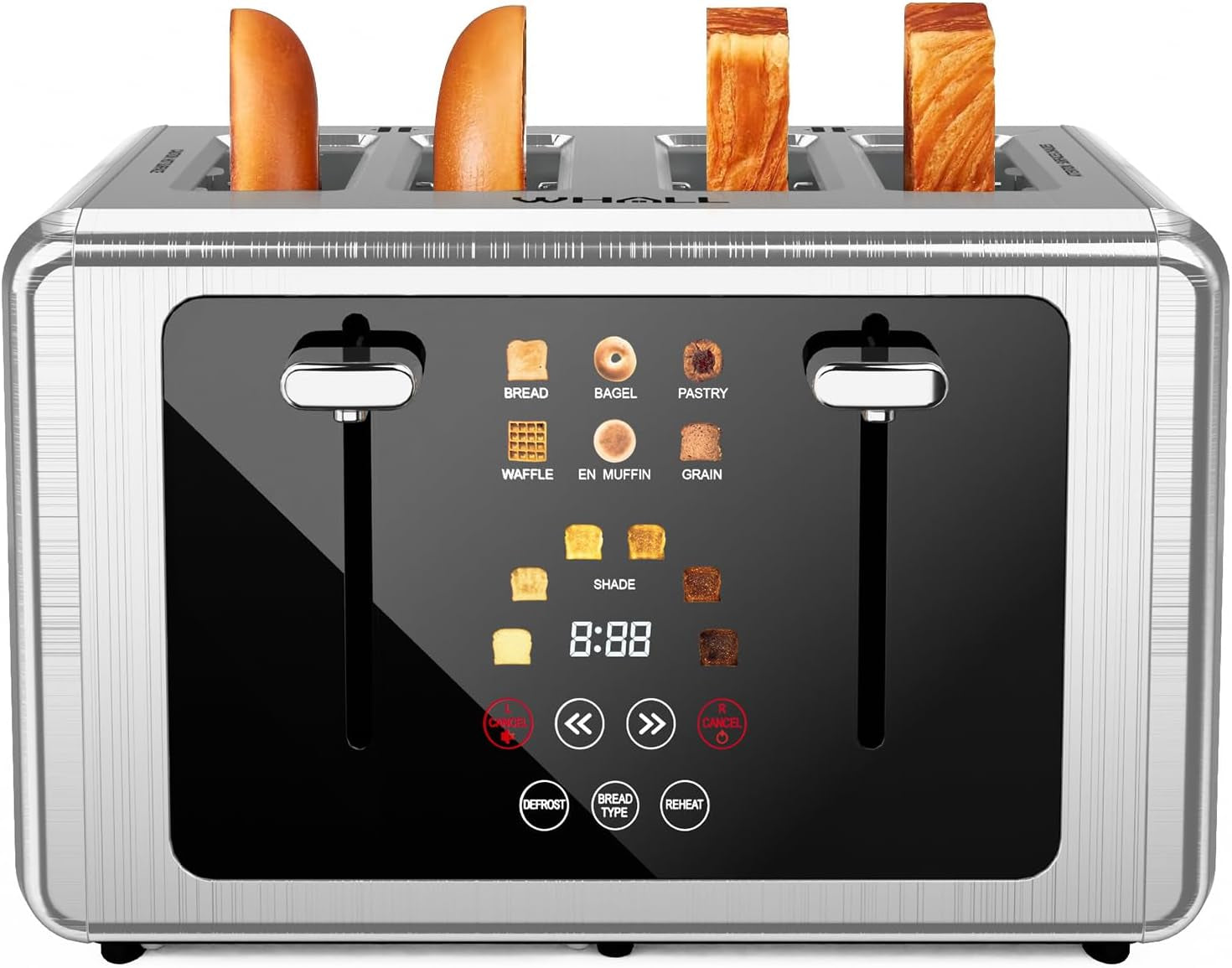 smart-4-slice-toaster-with-touchscreen-stainless-steel-digital-toasters-with-1-5-extra-wide-slots-6-shade-settings-6-bread-types-bagel-defrost-reheat-cancel-countdown-timer