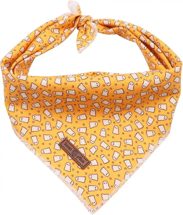 Lionet Paws Dog Bandana for Small Medium Large Dogs, Cat Kerchief Blue DOIT, Triangle Bibs Scarf for Girl or Boy19