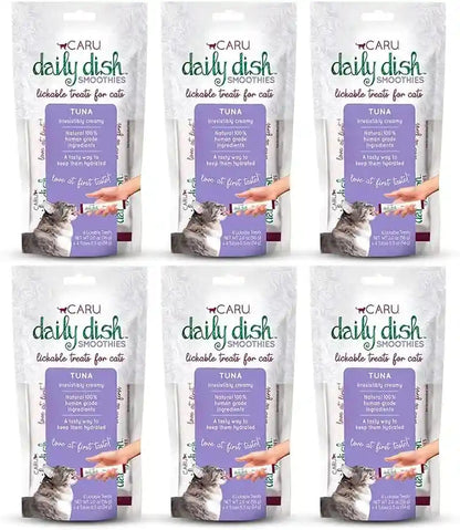 CARU - Daily Dish Tuna Flavored Cat Smoothies - 0.5Oz Tubes - 4 Pack14
