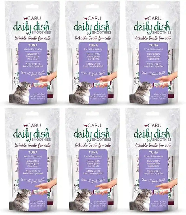 CARU - Daily Dish Tuna Flavored Cat Smoothies - 0.5Oz Tubes - 4 Pack14