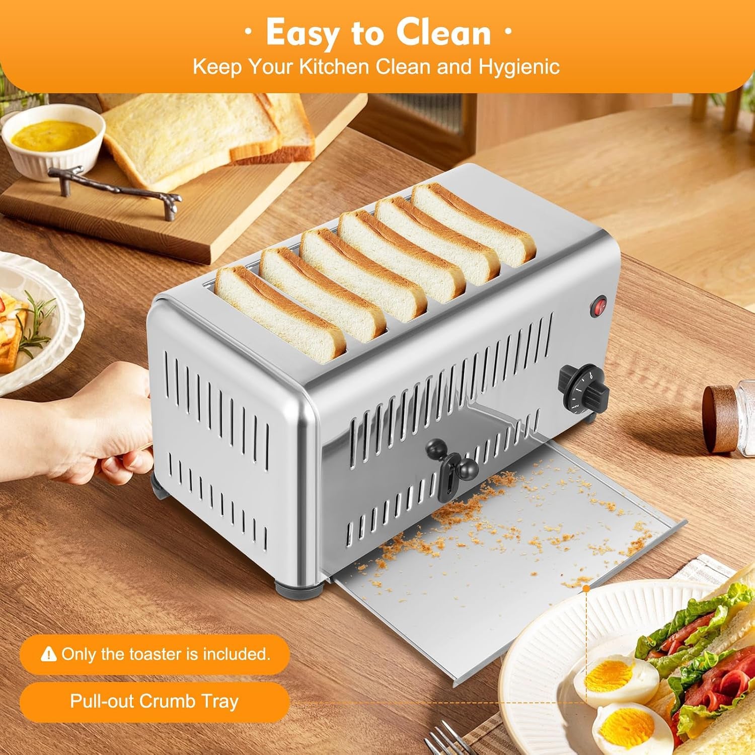 6-slice-toaster-bread-baking-machine-1-5-minute-timing-stainless-steel-1680w-commercial-electric-countertop-toaster-with-extra-wide-slots-crumb-tray-for-toasting-bagels-breads-waffles-more