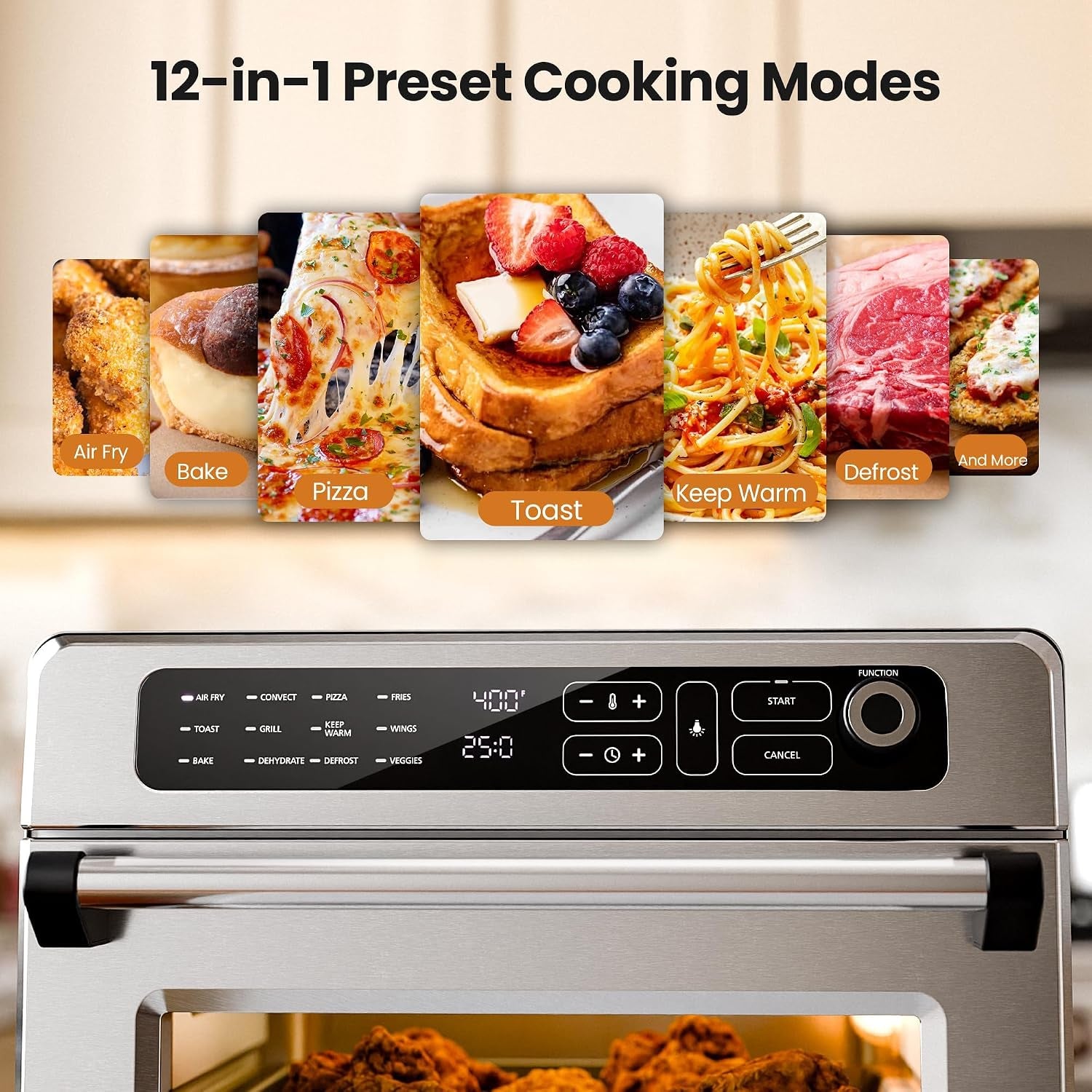 25qt-air-fryer-toaster-oven-combo-12-in-1-stainless-steel-silver-non-toxic-countertop-convection-oven-with-coating-free-interior-1700w-70-450-f-fits-a-whole-chicken-or-12-inch-pizza