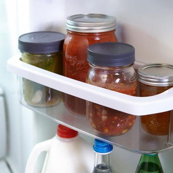 Leak-Proof Plastic Lids for Glass Mason Jars, Used for Canning, Pickling, Juice, Jam, Jelly (Wide, 6 Count (Pack of 2))5