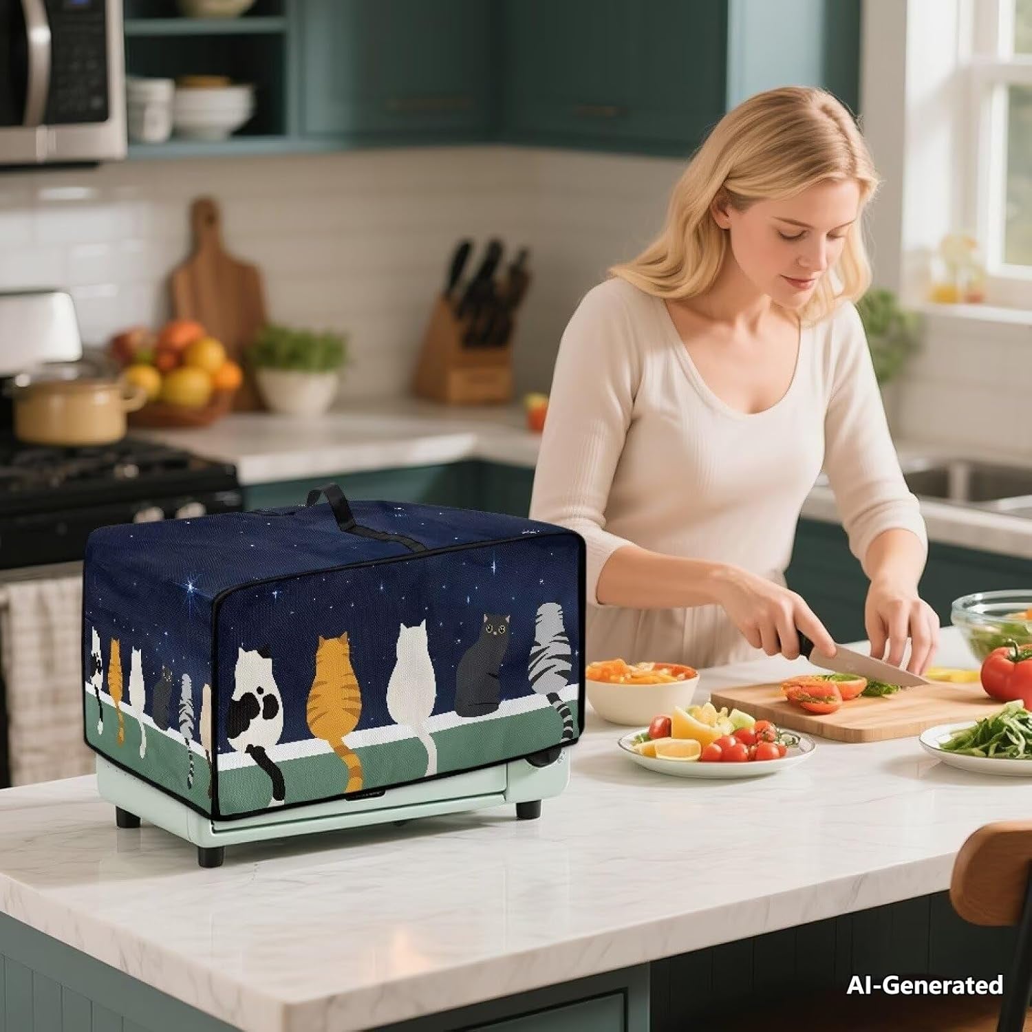 small-appliance-covers-cute-cat-toaster-oven-cover-4-slice-kitchen-appliance-dust-protector-18-5x14-5x-9-compatible-with-toaster-bread-machine