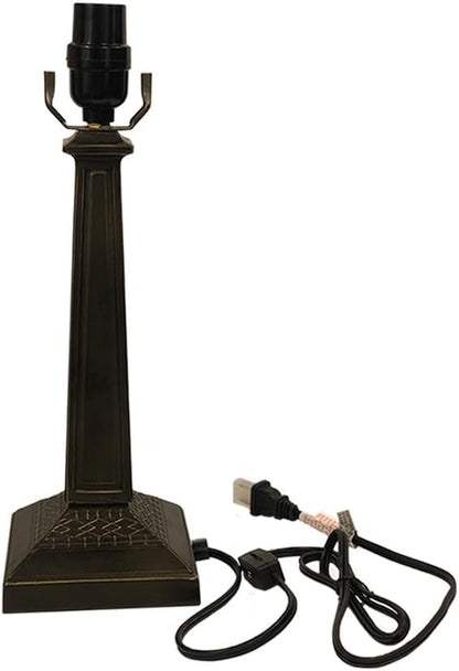 Table Lamp Base with 10-14 Inch Lampshade, Tiffany Table Lamp Base (Square)3