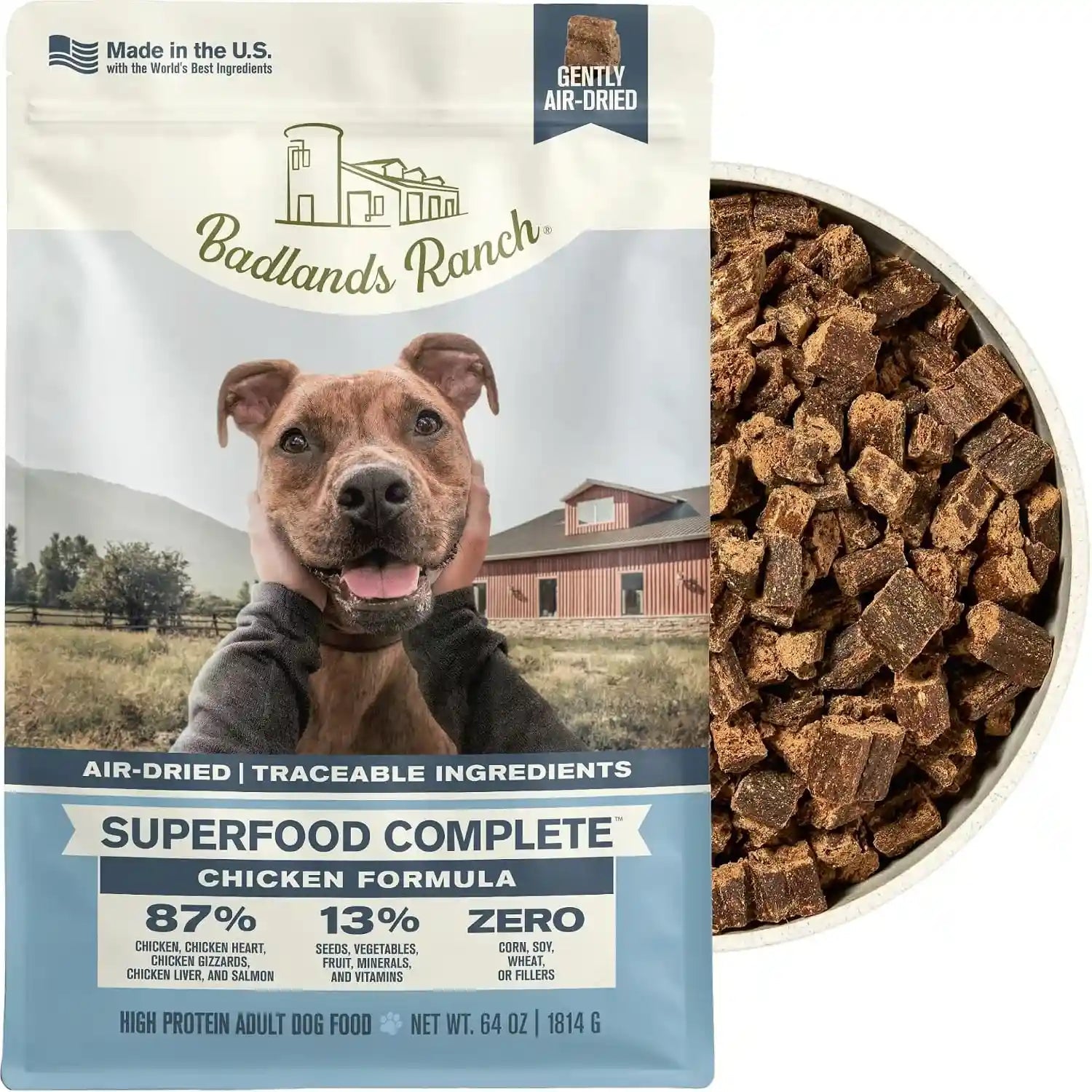 badlands-ranch-by-katherine-heigl-superfood-complete-air-dried-beef-dog-food-high-protein-with-superfoods-for-daily-wellness-consistent-nutrition-24-oz