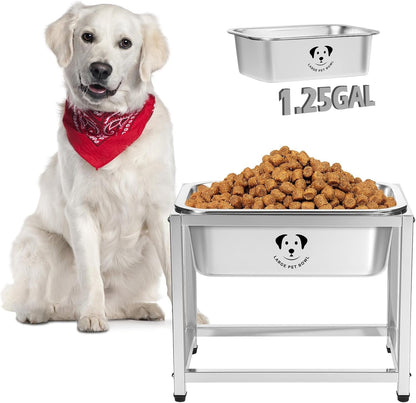 Stainless Steel Dog Bowls for Large Dogs, High Capacity Metal Dog Food Bowls, Food and Water Bowl for Larges, X-Large, and Big Dogs 1.25 Gallons14