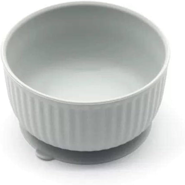 Cat Bowls with Suction Cup 13 Oz — Elevated Silicone Pet Dish with Non-Slip Bottom for Dry Food, Wet Food and Water (Light Grey)1