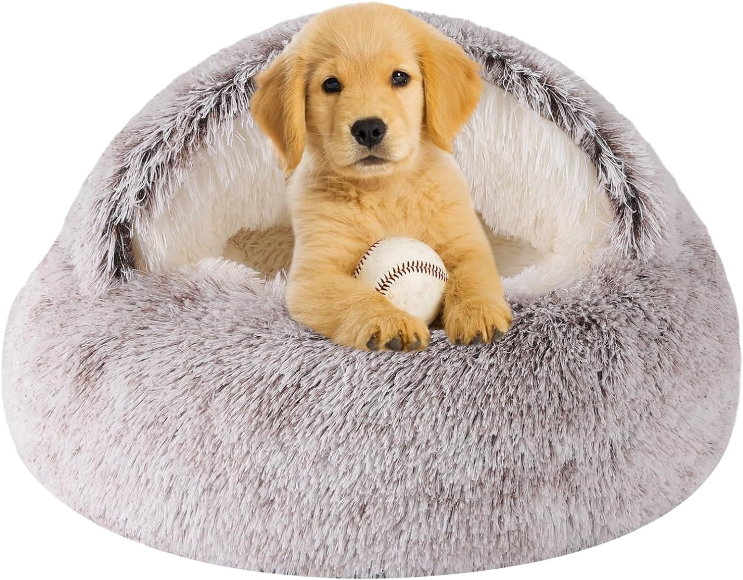 hooded-dog-bed-for-small-dogs-nest-dog-beds-washable-cute-cat-cave-bed-cozy-nook-pet-bed-for-dogs-or-cats-anti-slip-puppy-bed-fits-up-to-22-lbs-petsgrey-20-x-20