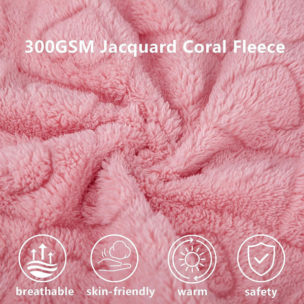 Gogobunny Pet Blanket for Dogs Cats, 300GSM Ultra Soft Coral Fleece Blanket, Washable Small Dog Cat Blanket, Calming Crate Mat, Furniture Protector for Couch Bed Car Seat, Pink, 25X35In2