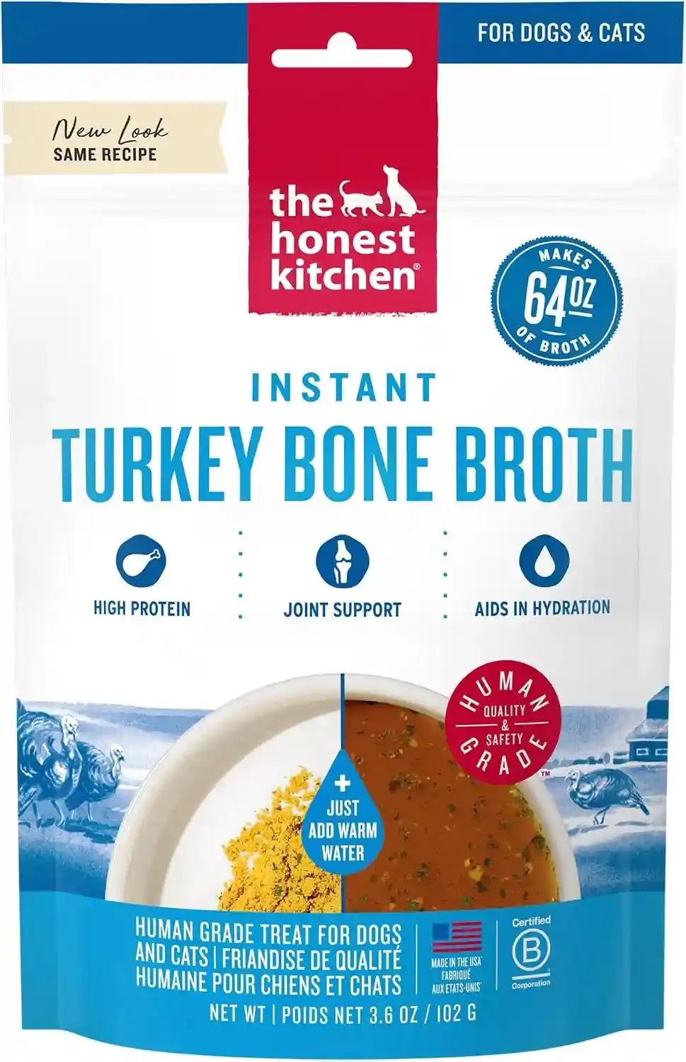 the-honest-kitchen-human-grade-daily-boosts-instant-beef-bone-broth-with-turmeric-for-dogs-3-6-ounces