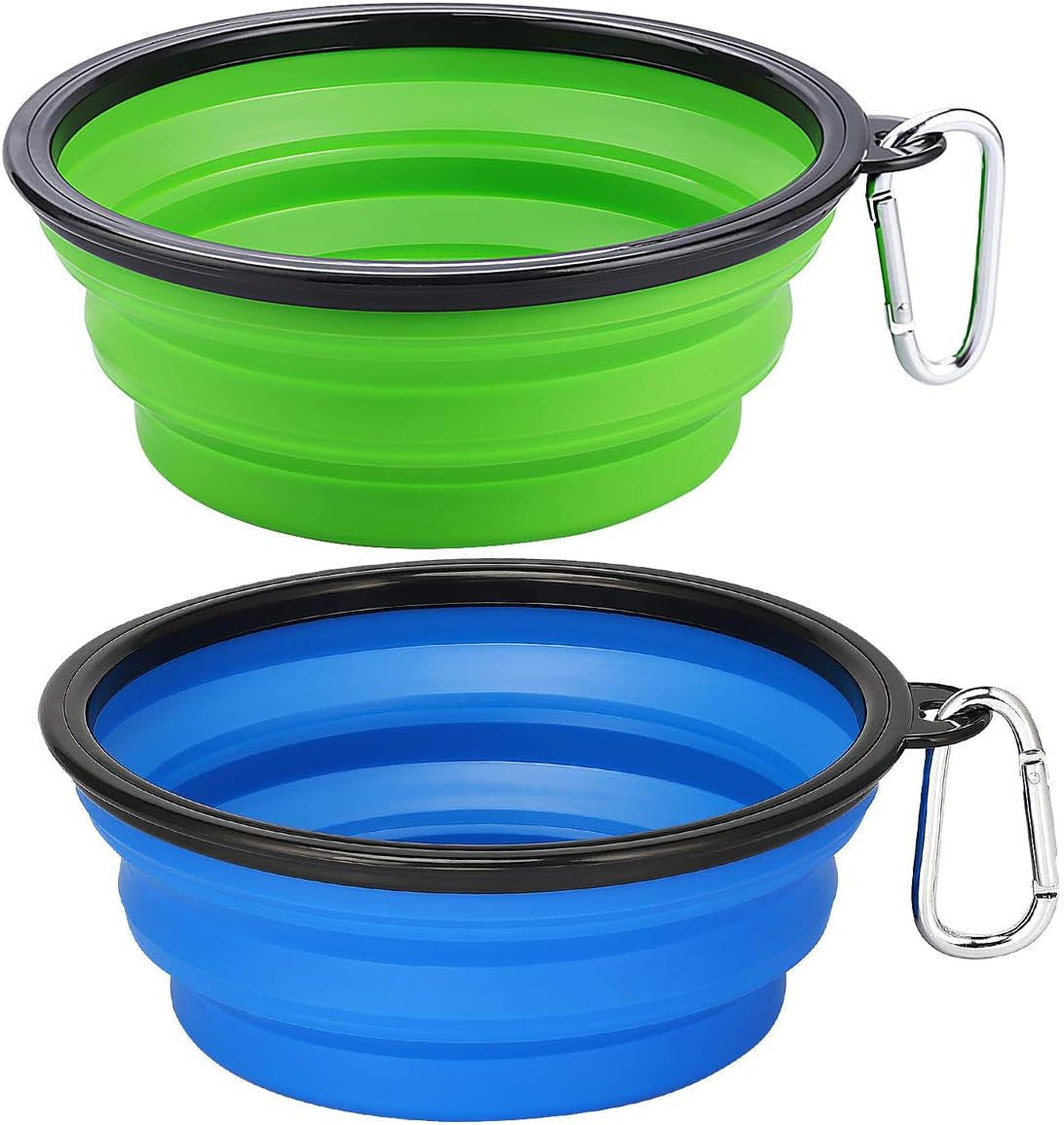 kytely-large-collapsible-dog-bowls-2-pack-34oz-foldable-dog-travel-bowl-portable-pet-water-food-bowl-with-clasp-pet-cat-feeding-cup-dish-for-traveling-walking-hiking-black-blue