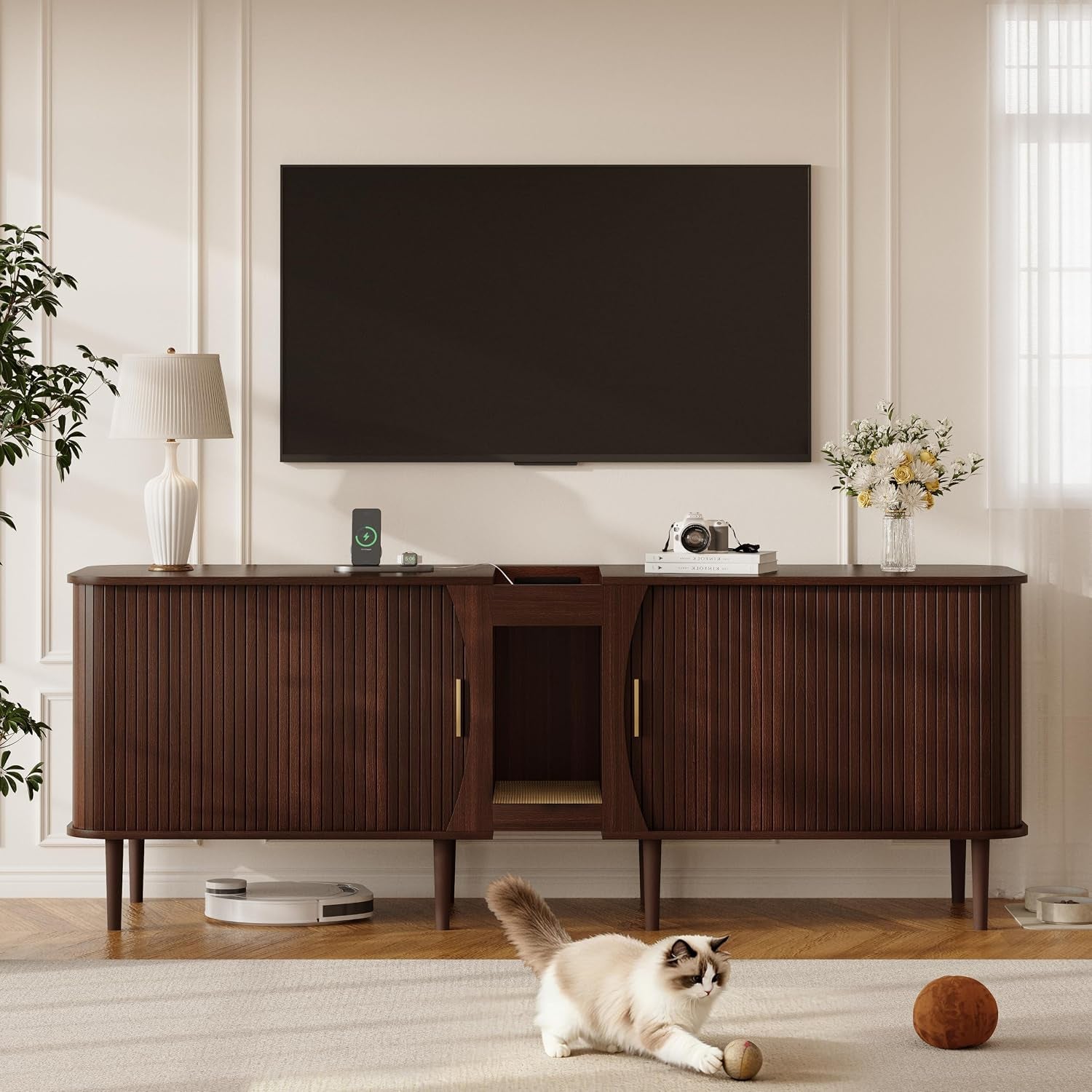 71-double-cat-litter-box-enclosure-furniture-for-2-cats-fluted-large-litter-box-hidden-furniture-with-sliding-door-and-scratching-pad-indoor-pet-house-modern-cabinet-tv-stand-for-living-room