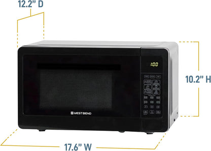 Microwave Oven, 0.7 Cu.Ft., 700-Watts, in Black Finish |  Microwave Oven, 700-Watts, 10 Power Levels, 6 Presets, Glass Turntable, 0.7 Cu.Ft., in Black6