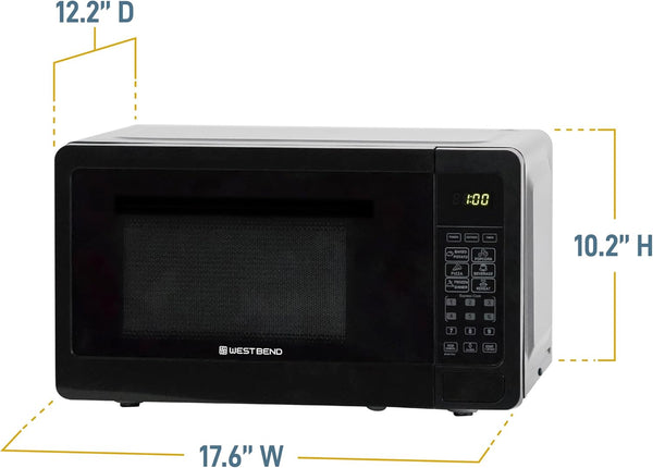 Microwave Oven, 0.7 Cu.Ft., 700-Watts, in Black Finish |  Microwave Oven, 700-Watts, 10 Power Levels, 6 Presets, Glass Turntable, 0.7 Cu.Ft., in Black6