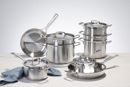 Le Creuset Stainless Steel Classic 3-Ply Wok with Glass Lid, 4.5Qt5
