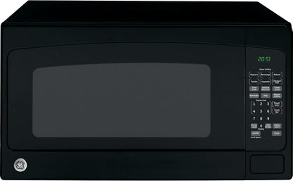 GE JES2051DNBB Countertop Microwave Oven, 1,200-Watt Capacity, 2.0 Cubic Ft., 8 Auto Setting Cooking Settings, Kitchen Essentials for the Countertop, Dorm Room or Apartment, Black1