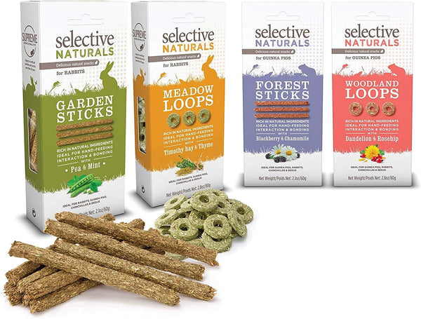 Supreme Petfoods 2 Pack of Selective Naturals Woodland Loops Guinea Pig Treats, 2.8 Ounces Each, with Dandelion and Rosehip3