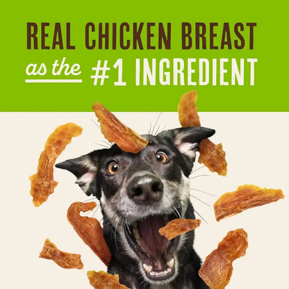 Waggin' Train Chicken Jerky Dog Treats, Made with 100% Real Chicken Breasts, Only Two All-Natural Ingredients, Great High Protein Dog Treat, Easily Digestible for Big or Small Dogs, 30 Oz. Pouch4