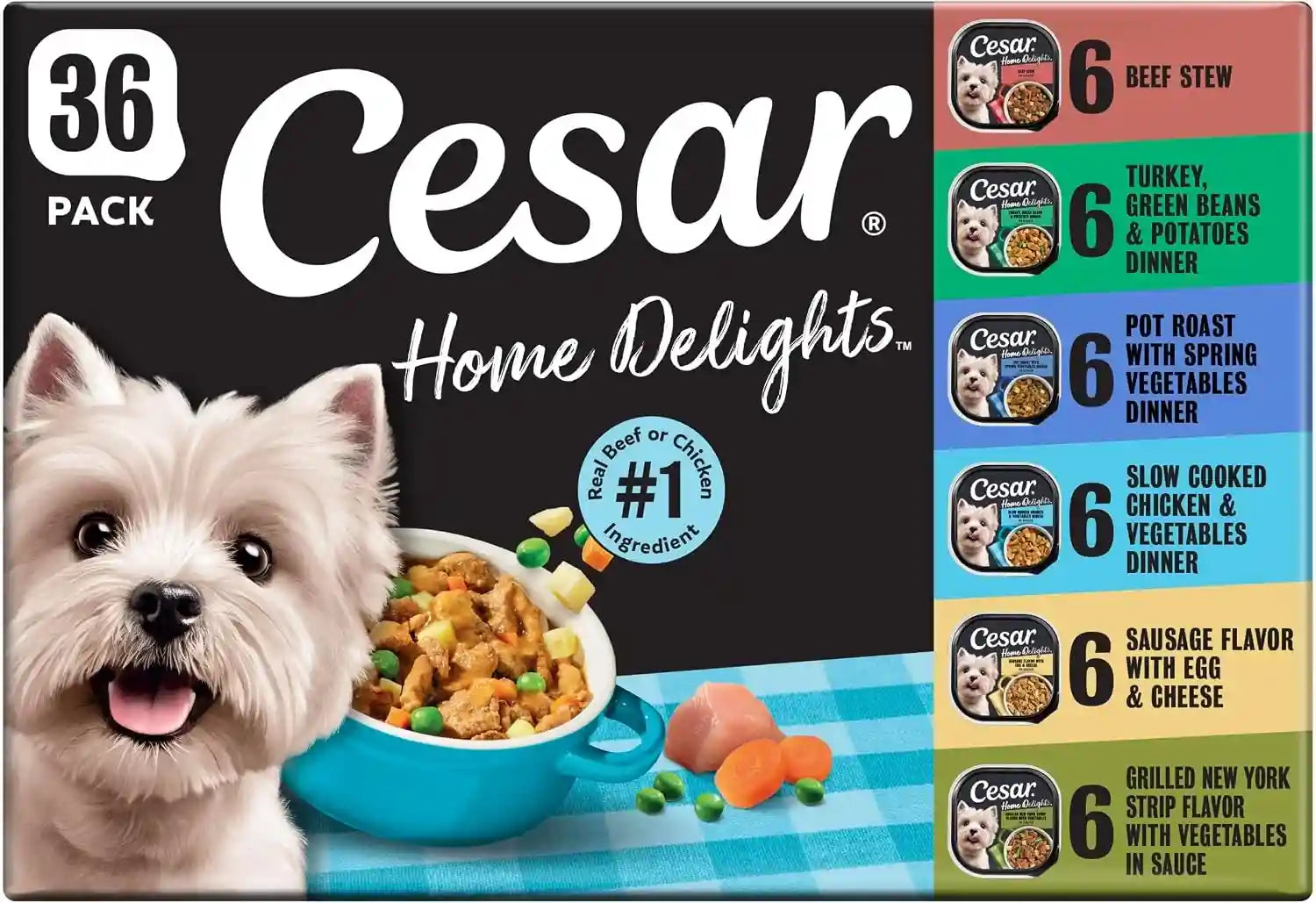 cesar-home-delights-wet-dog-food-dinner-and-stew-variety-3-5-oz-24-count-real-meat-1-ingredient-no-fillers-no-added-sugar-no-artificial-flavors-complete-balanced-easy-peel-trays