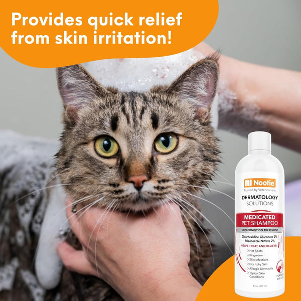Nootie Medicated Pet Shampoo, Chlorhexidine Dog Shampoo for Itch Relief, Sold in over 5,000 Vet Clinics & Pet Stores Worldwide- 16Oz4