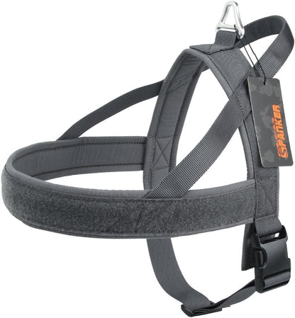 EXCELLENT ELITE SPANKER No Pull Dog Harness Padded Military Patrol Vest Adjustable Nylon Small Service Walking Dog Harness with Handle for Training Running(Blk-M) | Military Dog Harness,Cordura Nylon,Adjustable,Walking,Hiking,Training,Running,For Small Medium Large Dogs10