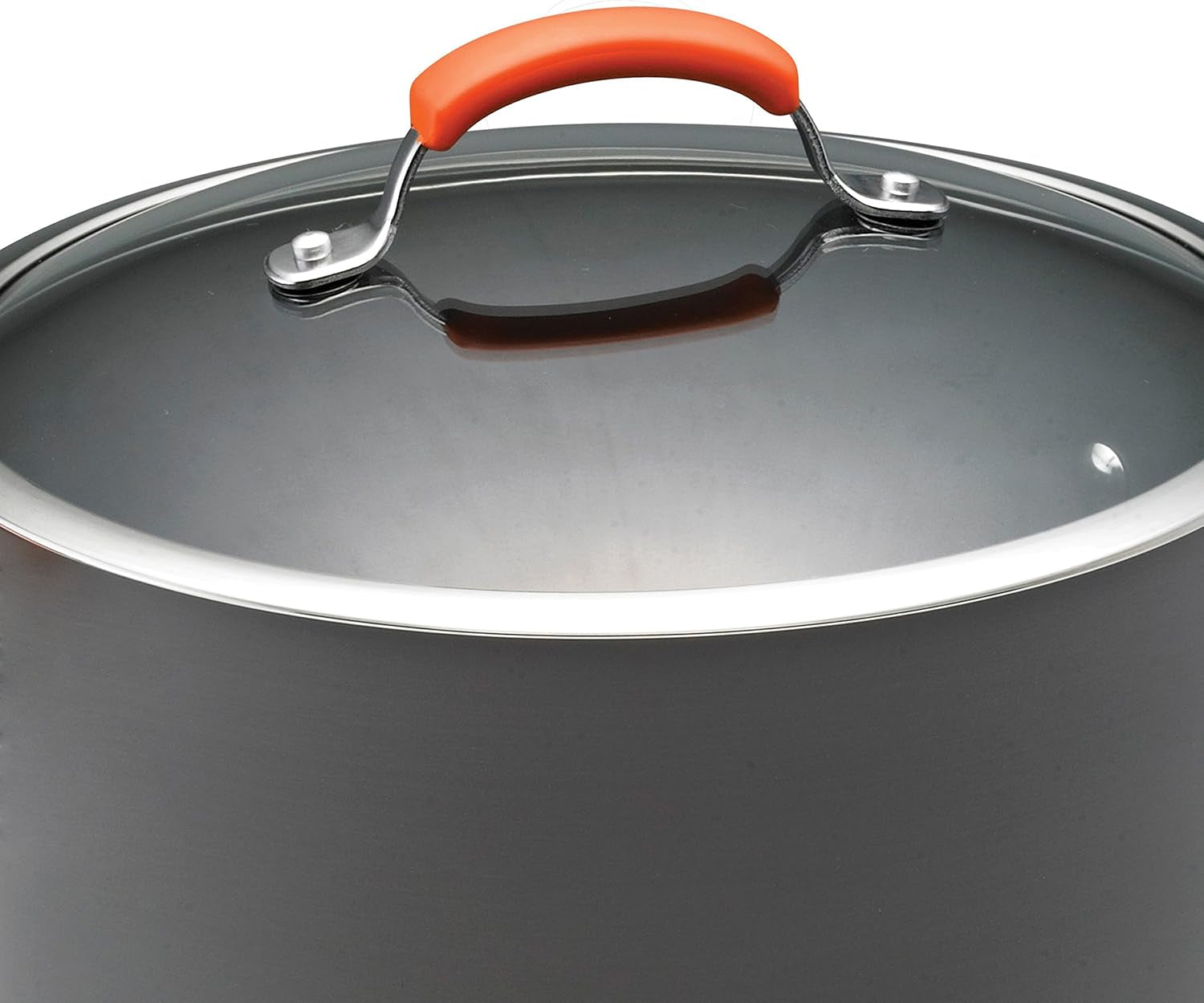 brights-hard-anodized-aluminum-nonstick-cookware-set-with-glass-lids-10-piece-pot-and-pan-set-gray-with-orange-handles
