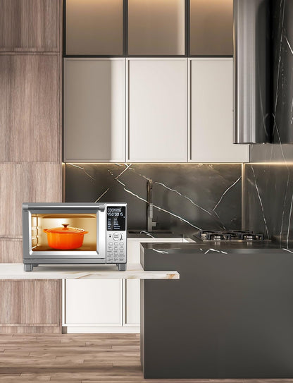 Bravo XL Pro Air Fryer Toaster Oven, Improved 100% Super Convection | Quicker & Crispier Results, 100 Presets, Multi-Layer Even Cooking, 50-500F, Smart Probe, PFAS Free, 30QT, Stainless Steel12