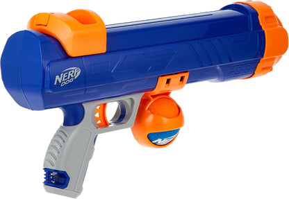 Nerf Dog Tennis Ball Blaster Dog Toy Blue/Orange, 16 Inch Compact Blaster with 1 Ball5
