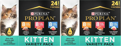 Purina Pro Plan High Protein Wet Kitten Food Variety Pack, DEVELOPMENT Kitten Favorites - (Pack of 24) 3 Oz. Cans13