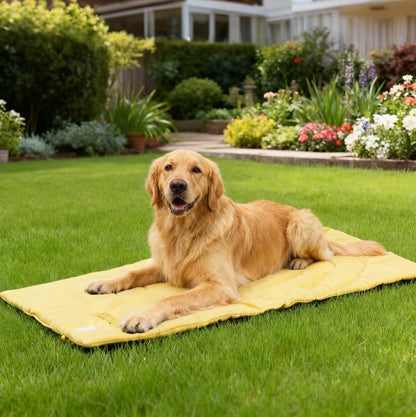 Travel Dog Bed | Camping Dog Bed | 37.4"X25.6" Waterproof Outdoor Dog Mat | Portable Place Mat for Dogs with Handle | Machine Washable | Easy Clean for Outdoor Adventures (Green, Medium)7