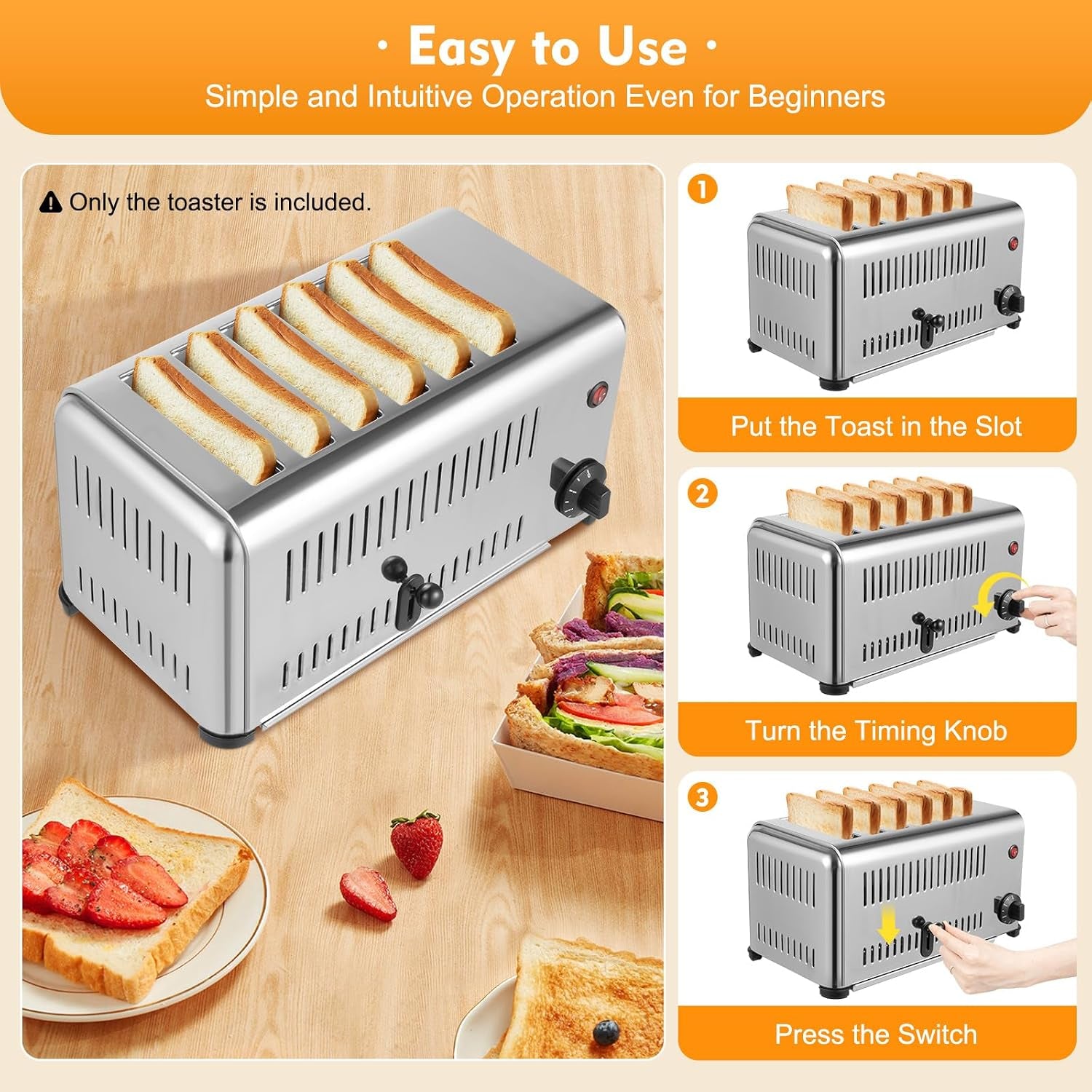 6-slice-toaster-bread-baking-machine-1-5-minute-timing-stainless-steel-1680w-commercial-electric-countertop-toaster-with-extra-wide-slots-crumb-tray-for-toasting-bagels-breads-waffles-more