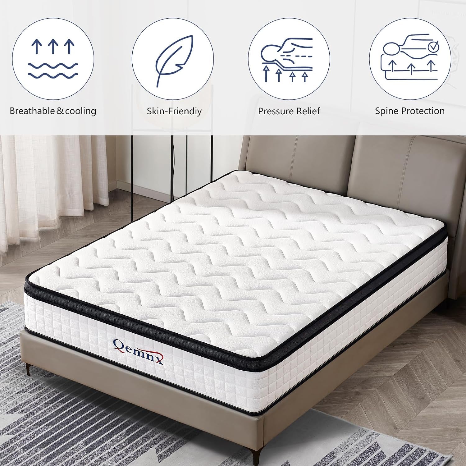 12-inch-queen-new-hybrid-mattress-medium-firm-reinforced-edge-reinforced-edges-add-stability-while-memory-foam-and-pocket-coils-relieve-pressure