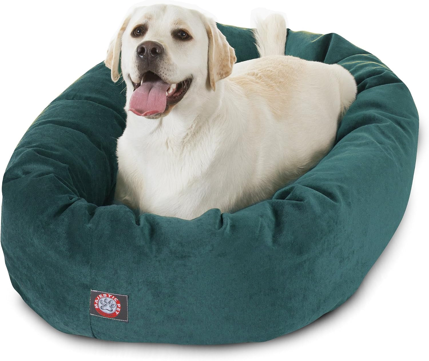 majestic-pet-40-inch-micro-velvet-calming-dog-bed-washable-cozy-soft-round-dog-bed-with-spine-for-head-support-fluffy-donut-dog-bed-40x29x9-inch-round-pet-bed-large-pearl