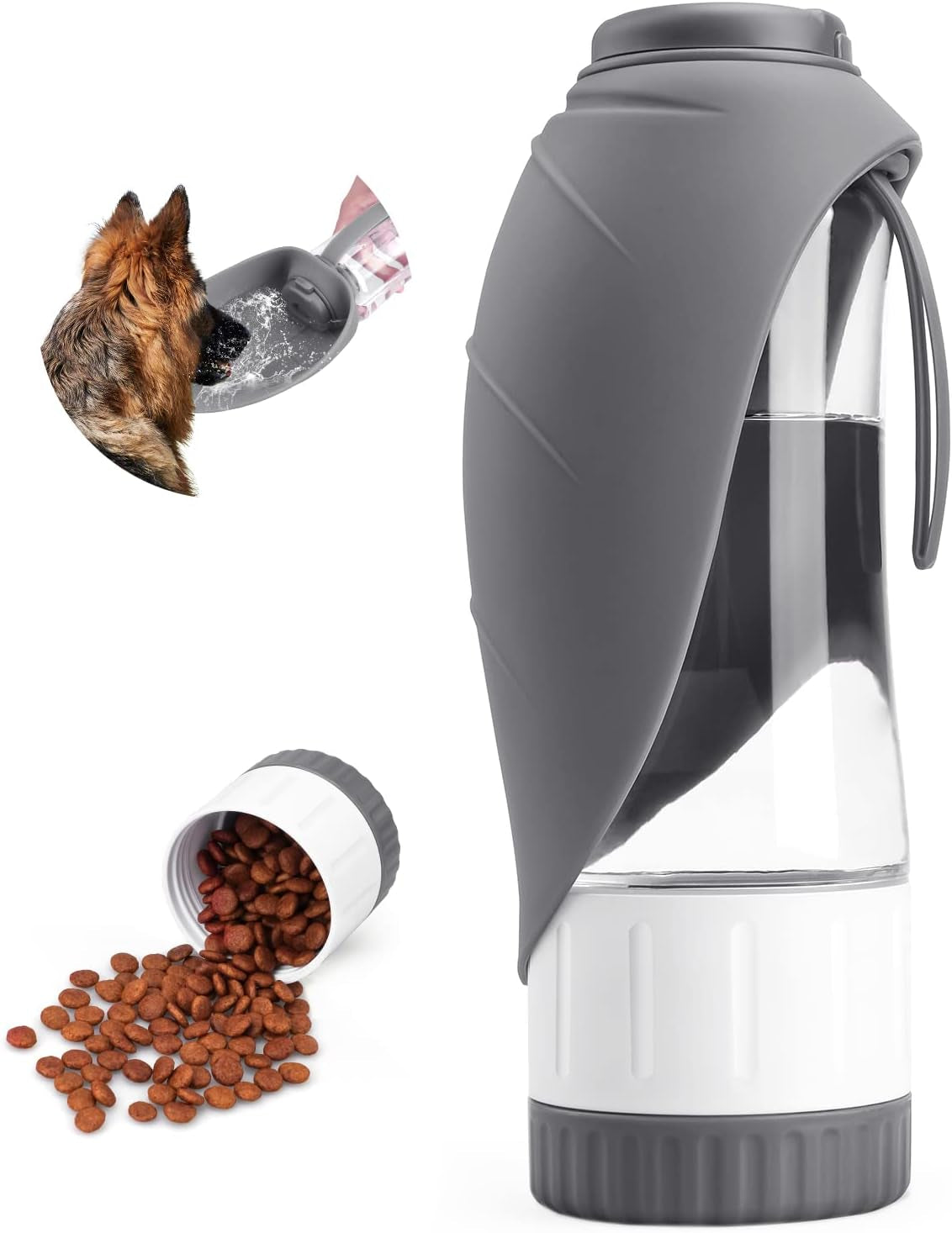 tiovery-upgraded-dog-water-bottle-portable-dog-cat-puppy-pet-water-dispenser-feeder-with-drinking-cup-and-food-container-leak-proof-for-outdoor-walking-travel-hiking-12oz