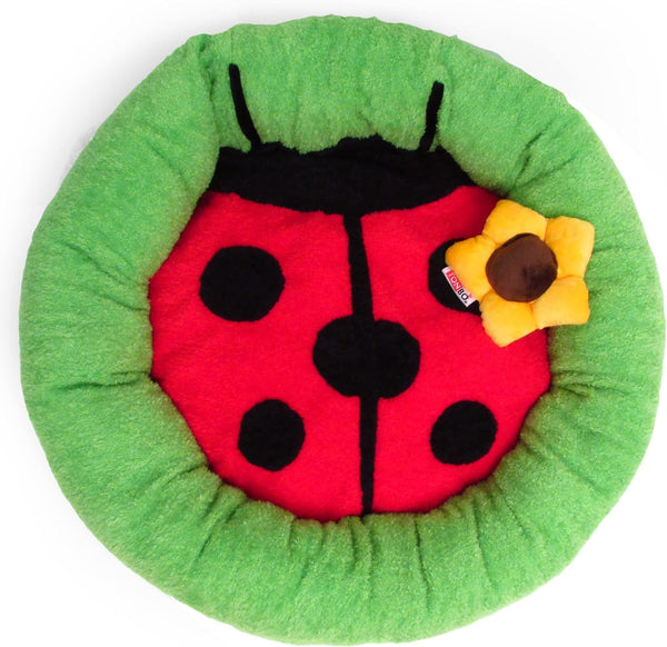 TONBO Soft Plush Small Cute and Cozy Nature Dog Cat Bed, Washer and Dryer Friendly (Sunflower)15