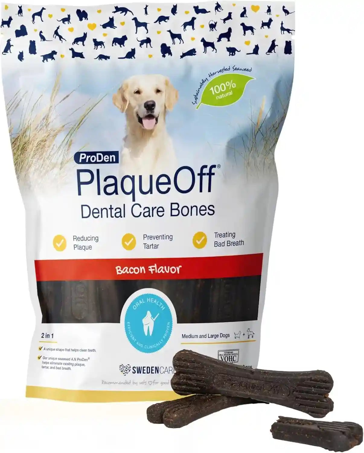 proden-plaqueoff-system-dental-care-bones-dog-teeth-cleaning-bones-for-oral-hygiene-medium-large-canine-formula-bacon-flavor-17-ozpackaging-may-vary-dog-teeth-cleaning-chews-for-fresher-breath-vohc-approved-dental-chews-to-reduce-plaque-tartar-medium-to-large-breeds