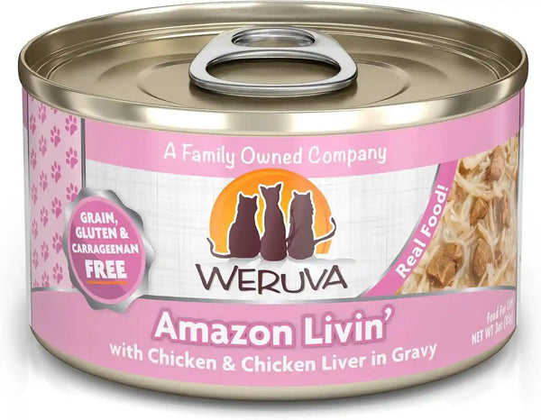 Weruva Classic Cat Food, Paw Lickin’ Chicken with Chicken Breast in Gravy, 3Oz Can (Pack of 24)30