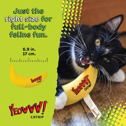 Yeowww! Catnip Chi-Cat-A Banana Toy for Cats - 7 Inches - Durable Cotton Twill - Made in the USA - Stuffed with Organically Grown Catnip8
