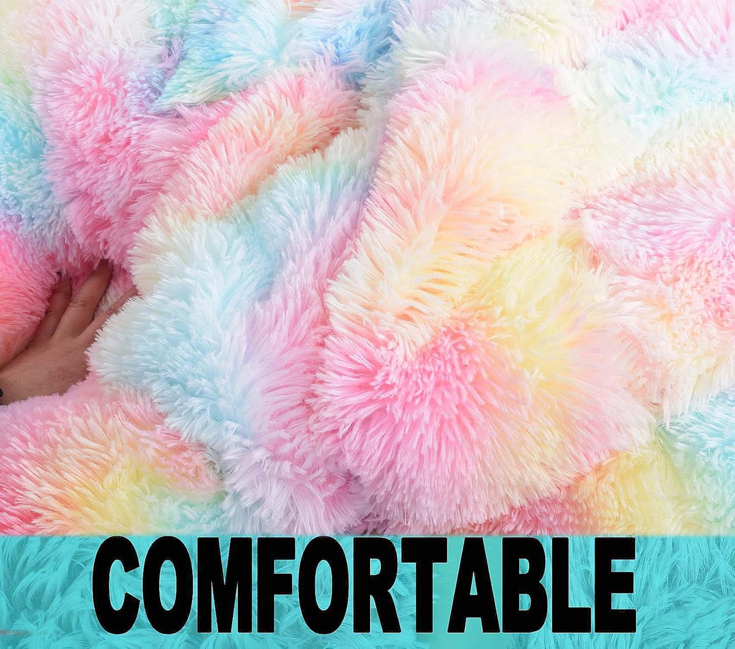 fluffy-bean-bag-chair-for-kids-2-5ft-round-memory-foam-filled-bean-bag-for-teens-kids-ultra-soft-faux-fur-fabric-bean-bag-chairs-for-playroom-living-room-bedroom-rainbow