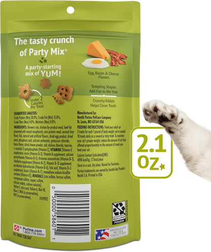 Purina Friskies Party Mix Morning Munch Crunch Cat Treats - (Pack of 10) 2.1 Oz. Pouches7
