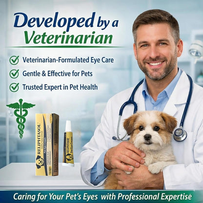 Pet Eye Cream – Vet-Formulated Dog Eye Infection Treatment, Pink Eye Relief, Conjunctivitis Relief, Dry Eyes & Red Eye, Tear Stain Remover for Dogs, Cats, Cattle, Sheep, Horses – 1 Tube2