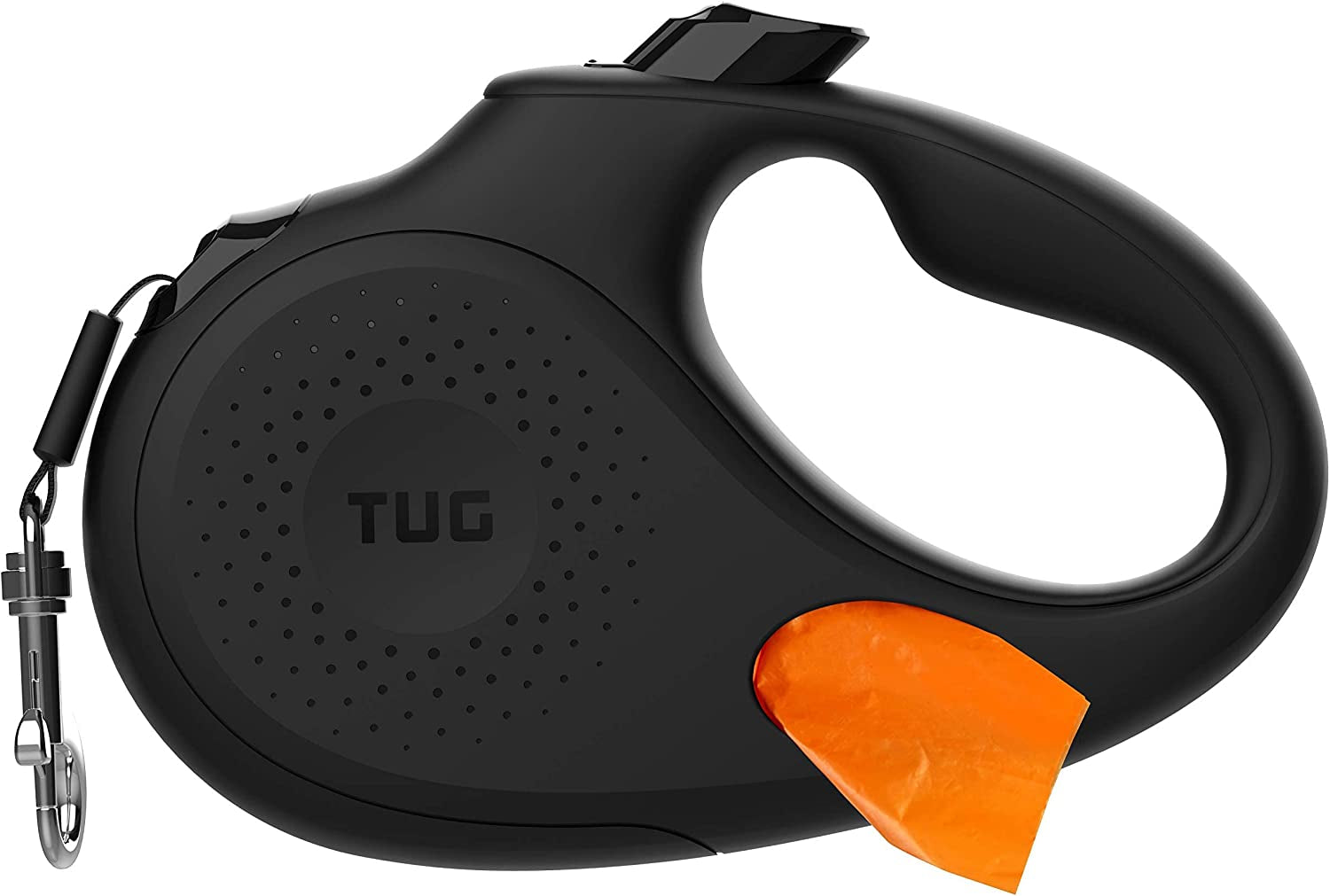 tug-oval-360-tangle-free-retractable-dog-leash-with-integrated-waste-bag-dispenser-small-cream