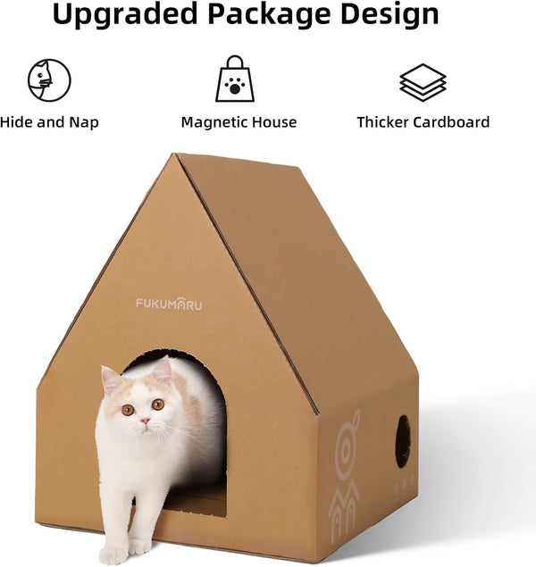 FUKUMARU Cat Wall Furniture Set, Transparent Capsule with 2 PCS Pedals | Kitten Walls Shelves, Premium Kitty Bed, for Sleeping, Playing, Climbing, Lounging, Holds up to 35 Lbs5