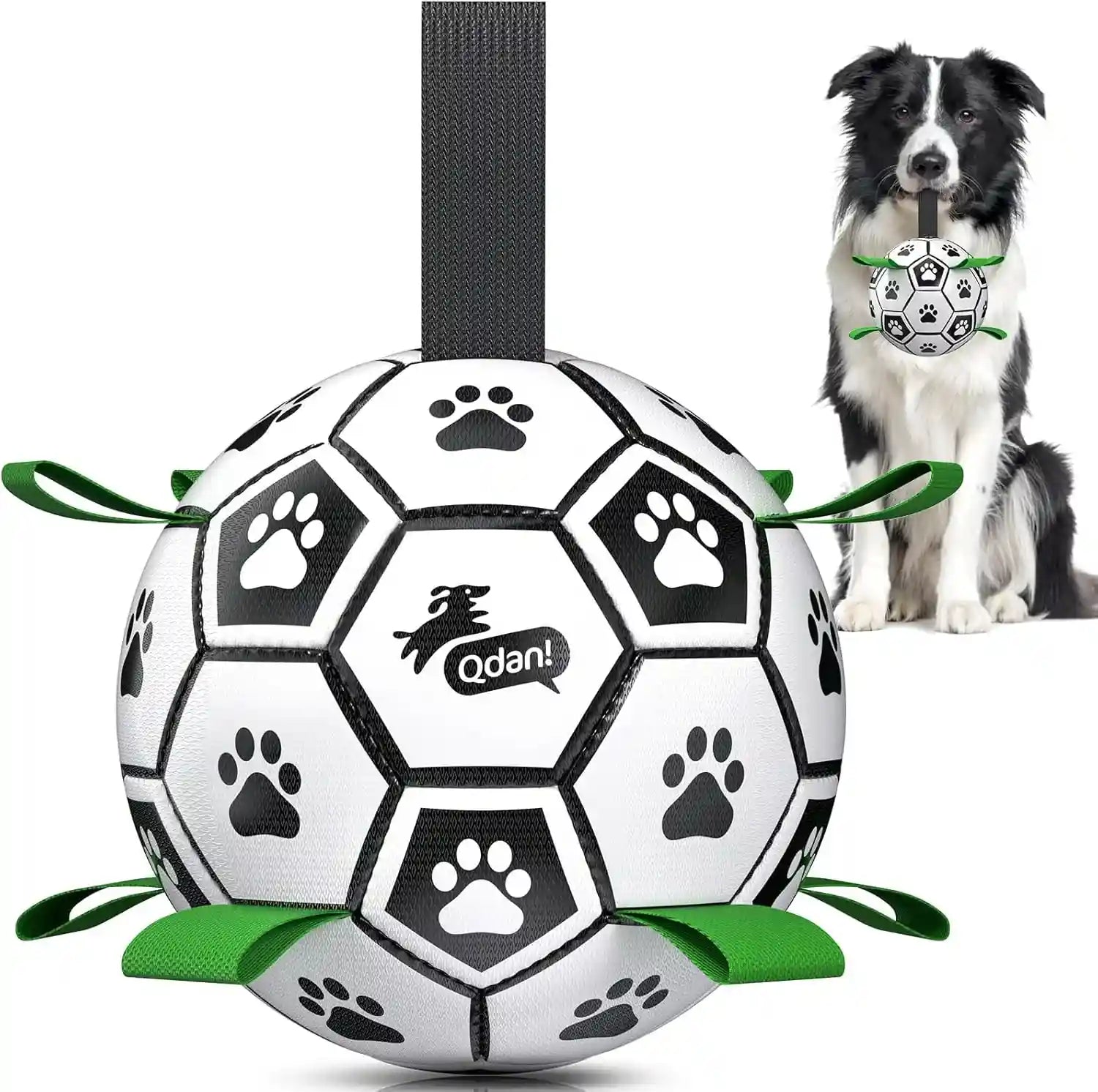 qdan-dog-toys-dog-balls-6-inch-dog-soccer-ball-with-straps-herding-balls-dog-birthday-toy-balls-for-20-40lbs-dogs-outdoor-puppy-toys-to-keep-them-busy-interactive-toy-for-tug-pool-water-toy-ball