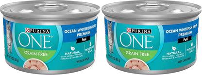 Purina ONE High Protein, Grain Free Pate Wet Cat Food Variety Pack, Grain Free Formula - (Pack of 24) 3 Oz. Cans11