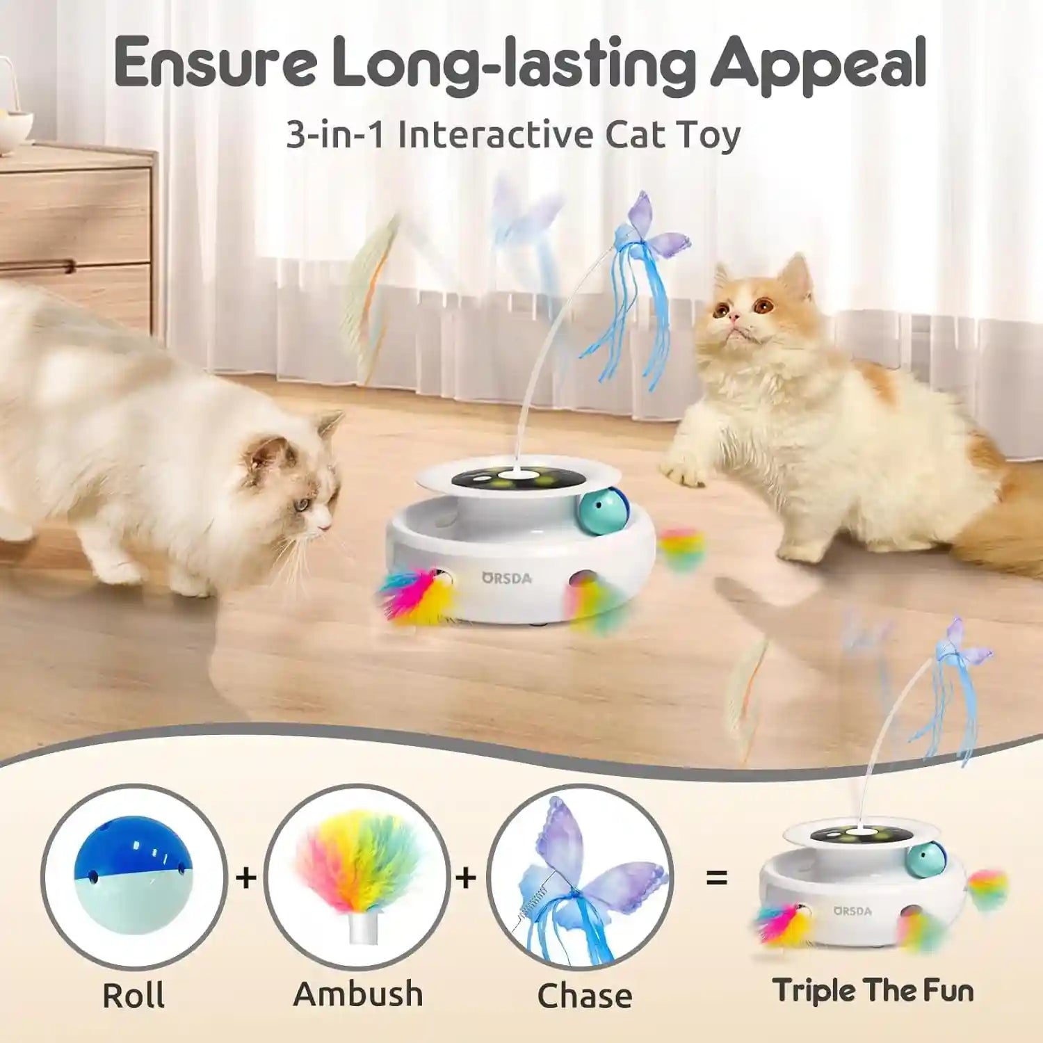 orsda-cat-toy-3-in-1-automatic-interactive-electronic-moving-ambush-feather-fluttering-butterfly-track-balls-usb-rechargeable-powered-smart-indoor-exercise-kicker