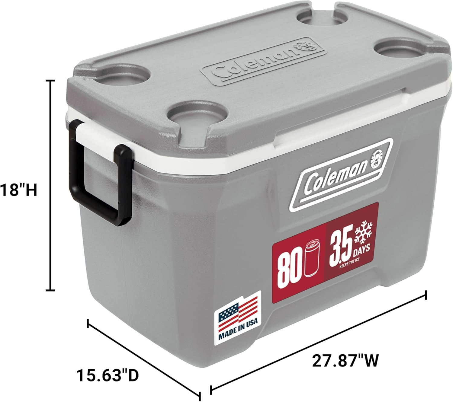 coleman-classic-series-insulated-portable-cooler-leak-resistant-outdoor-hard-cooler-keeps-ice-up-to-5-days-52-70-120-150-quart