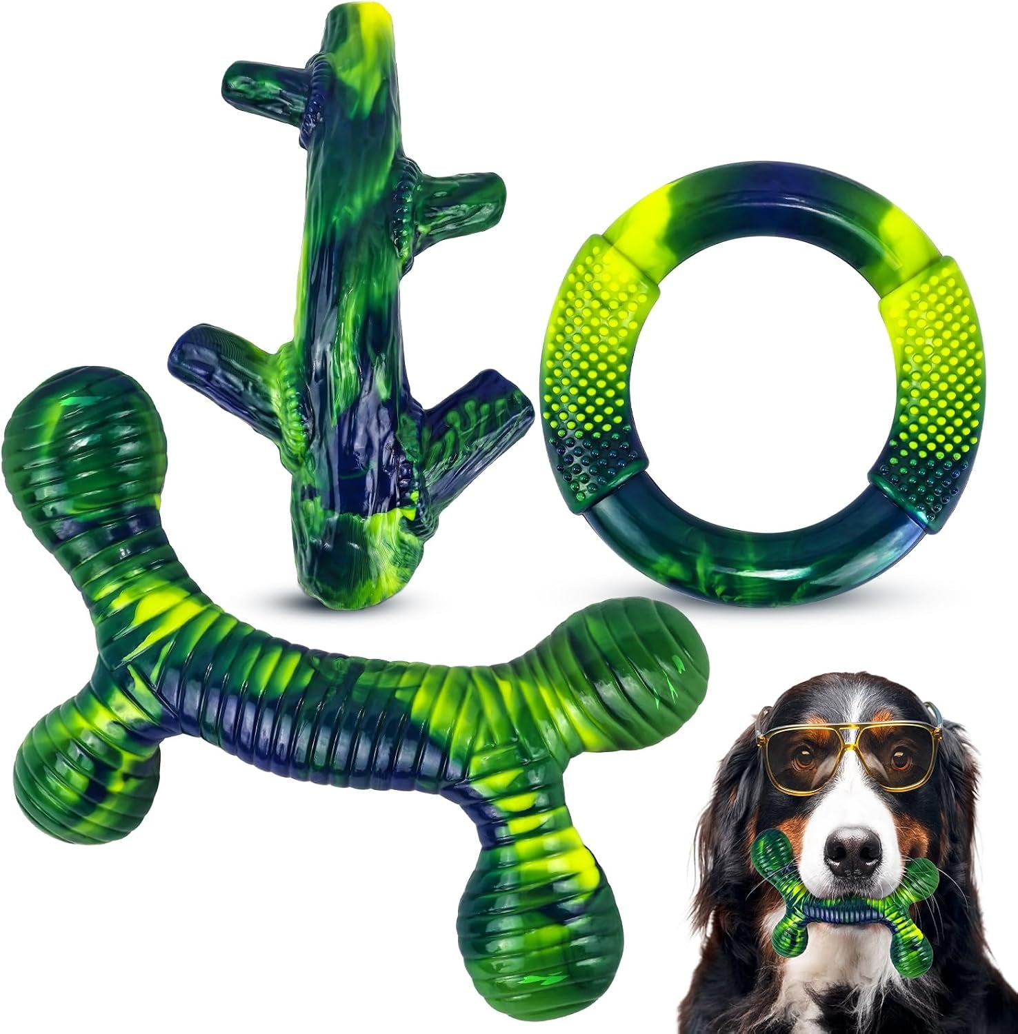 furdog-3pack-dog-toys-for-aggressive-chewers-dog-chew-toy-tough-dog-toys-to-keep-them-busy-bacon-flavor-teething-chew-toys-dental-health-for-large-medium-small-breeds-blue