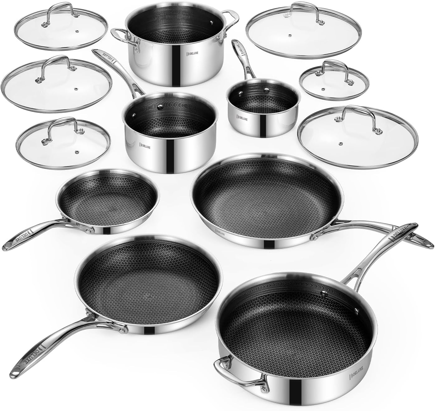 13-piece-hybrid-ceramic-nonstick-stainless-steel-cookware-set-5-pc-fry-pan-set-6-pc-pot-set-3-7qt-deep-saute-pan-lid-induction-ready-stay-cool-pfoa-free-for-all-cooktops